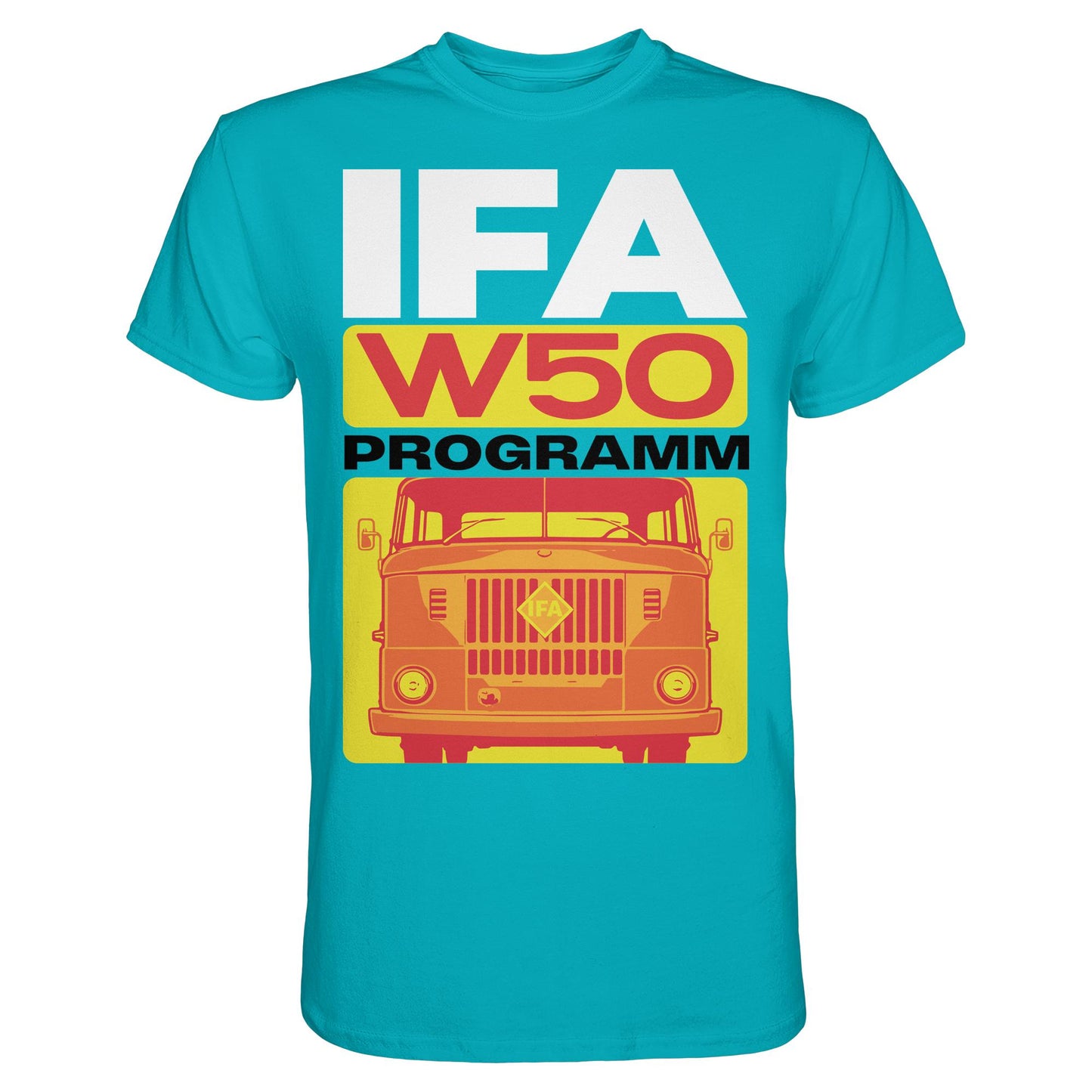DDR Ostalgie Shirt Unisex • IFA W50 PROGRAMM (ORIGINAL COVER BROSCHÜRE)