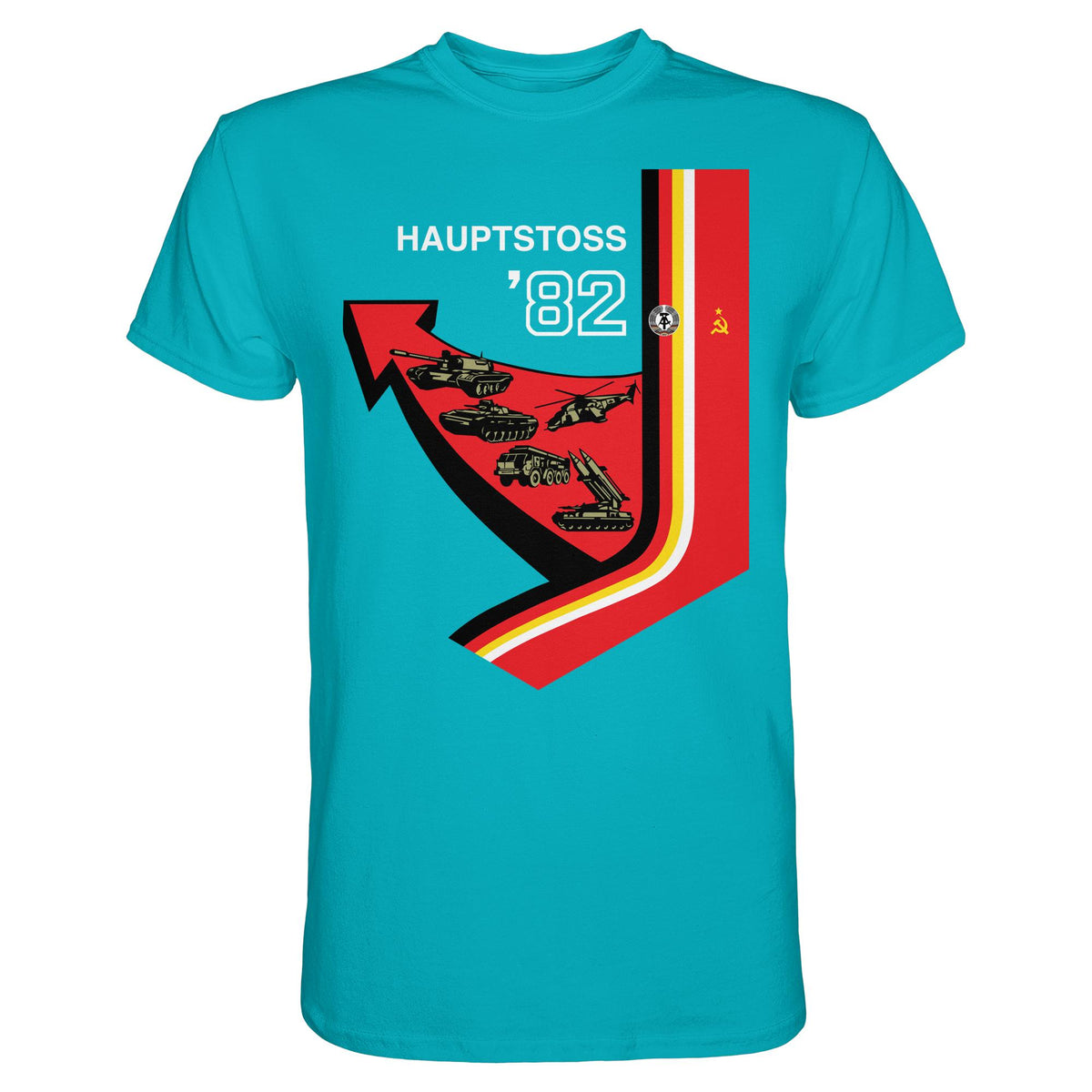 DDR Ostalgie Shirt Unisex • MANÖVER HAUPTSTOSS 1982 (ORIGINAL-PLAKAT)