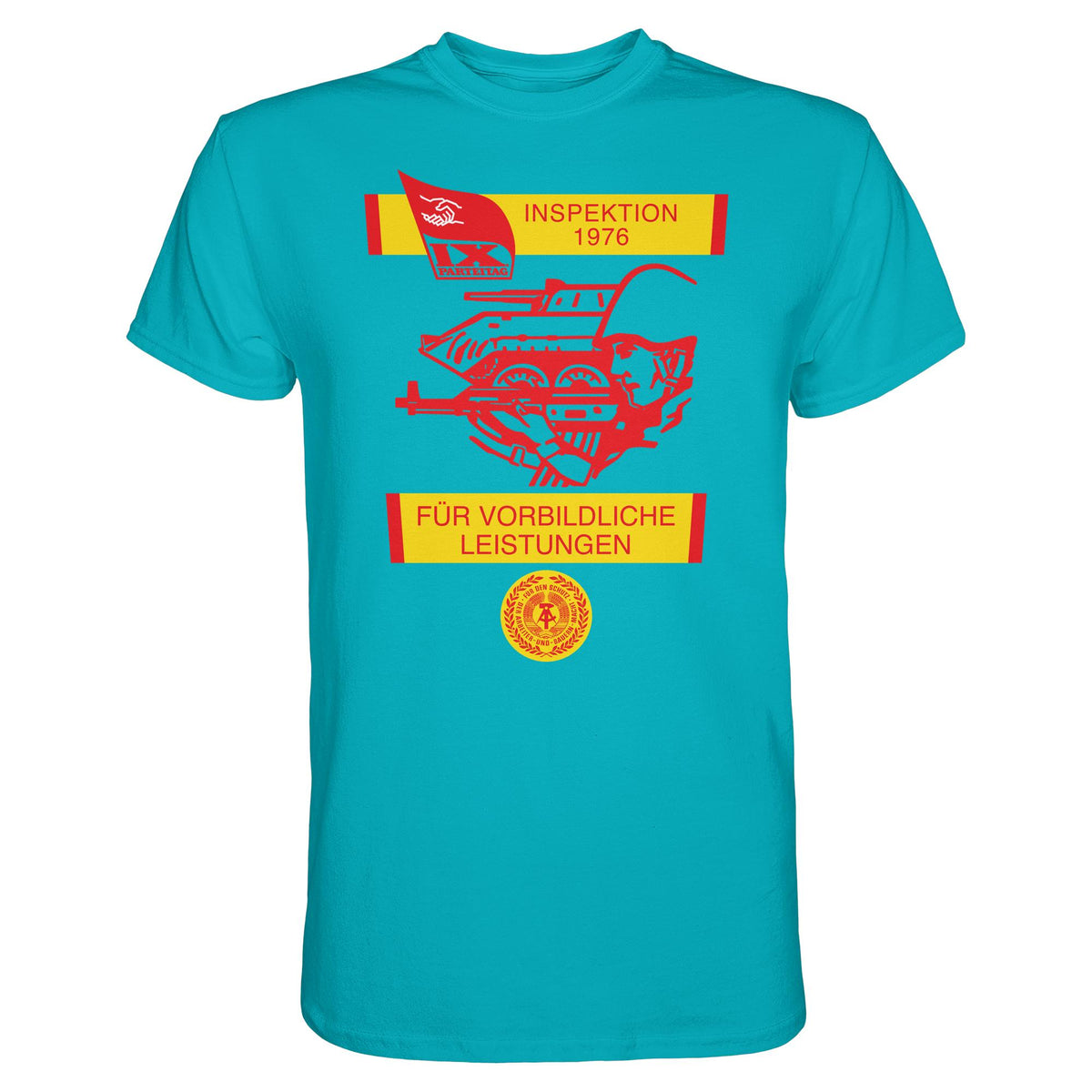 DDR Ostalgie Shirt Unisex • NVA - WIMPEL FÜR VORBILDLICHE LEISTUNGEN 1976