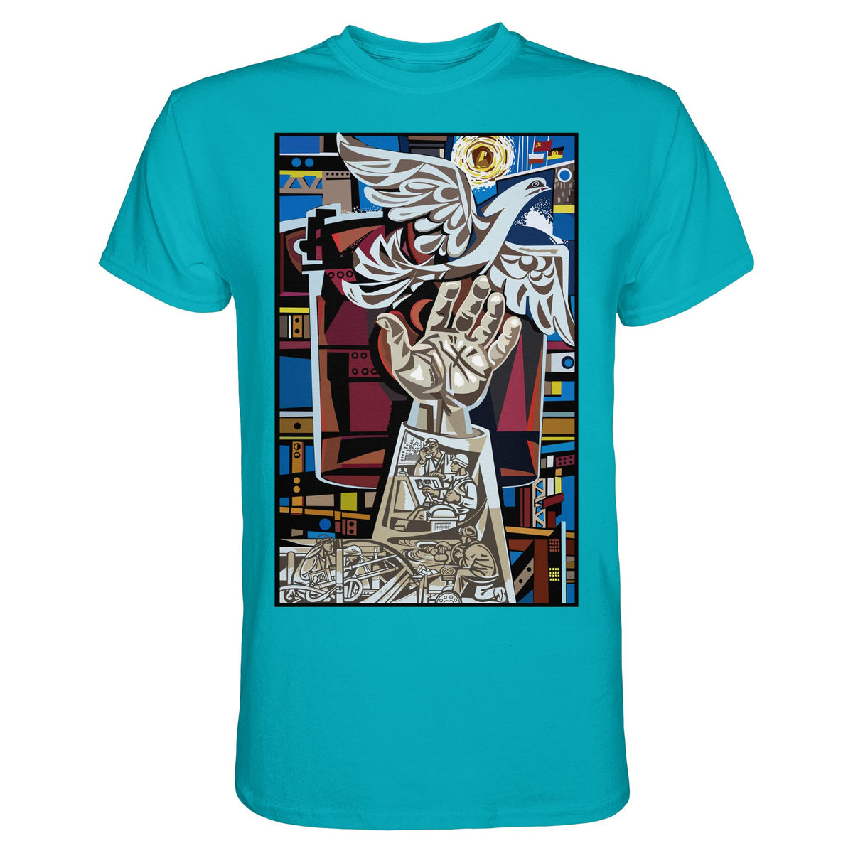DDR Ostalgie Shirt Unisex • WALTER WOMACKA - MOSAIK MAGISTRALE EISENHÜTTENSTADT (1965)