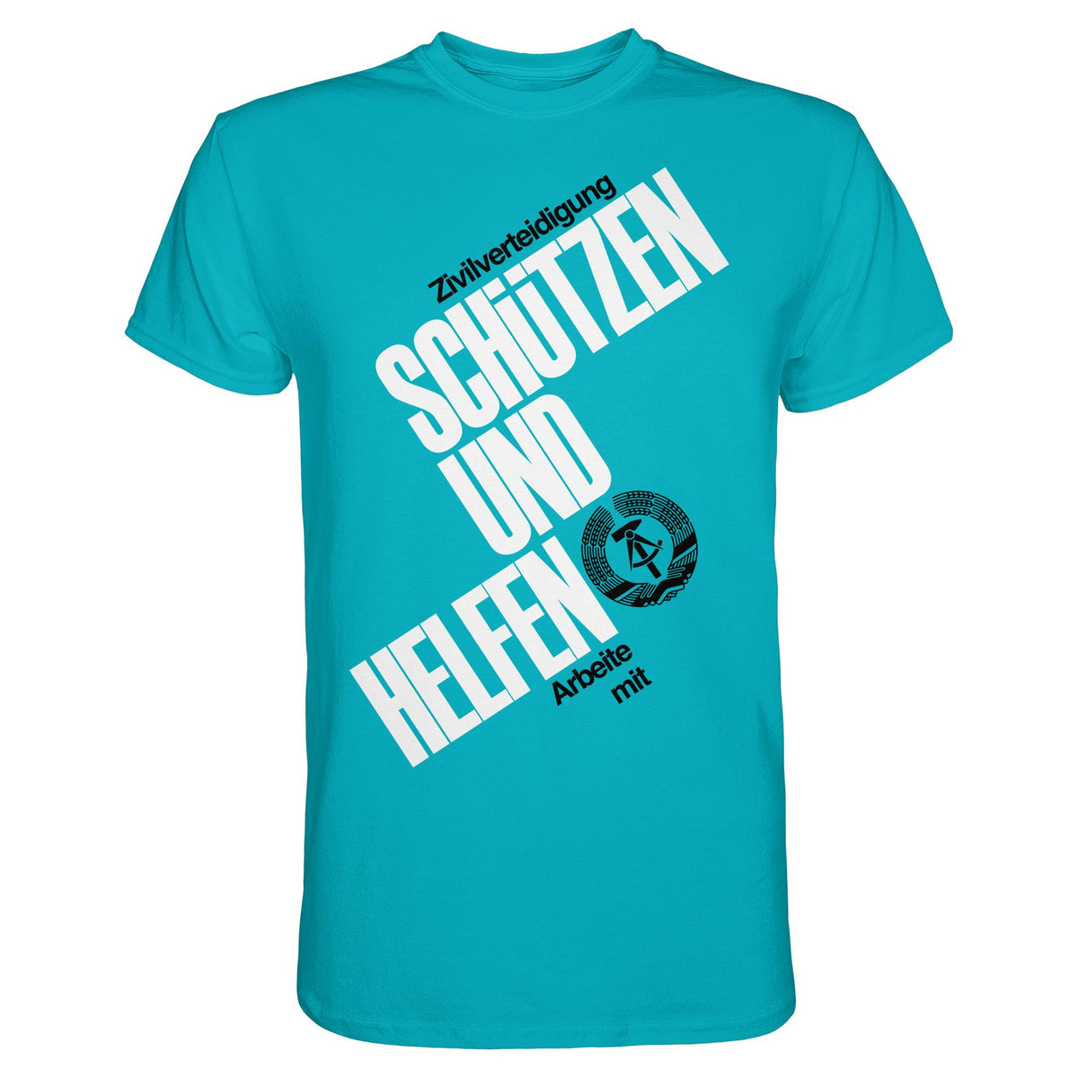 DDR-ZIVILVERTEIDIGUNG (ORIGINAL-PLAKAT) | DDR Ostalgie Shirt Unisex