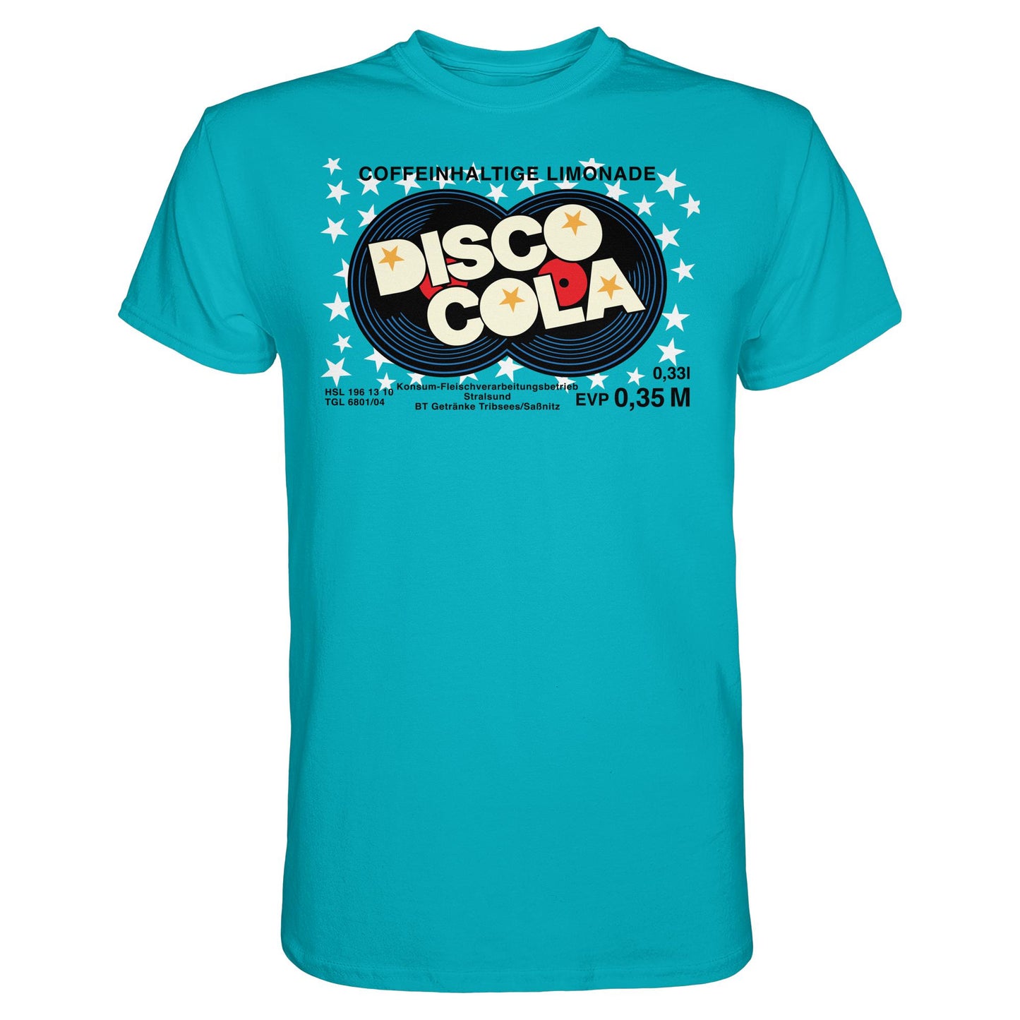 DDR Ostalgie Shirt Unisex • DISCO COLA - ORIGINAL ETIKETT