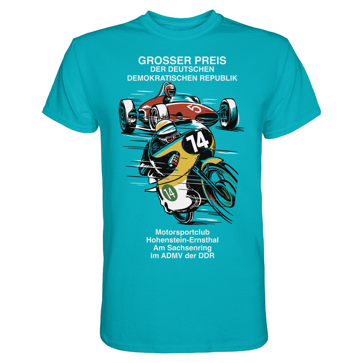 DDR Ostalgie Shirt Unisex • MOTORSPORT HOHENSTEIN-ERNSTHAL - GROSSER PREIS DER DDR