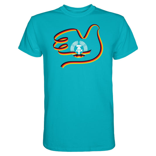 DDR Ostalgie Shirt Unisex • DDR - 40 JAHRE FRIEDEN IN DEUTSCHLAND (ORIGINAL-PLAKAT)