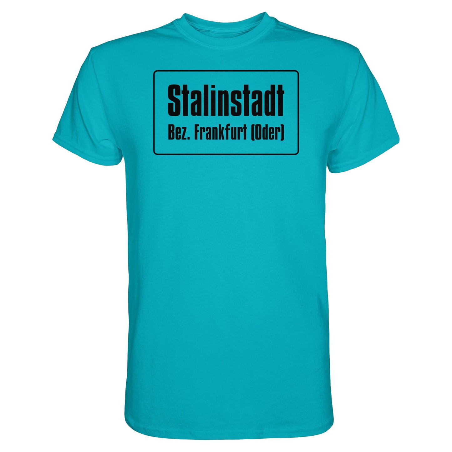 DDR Ostalgie Shirt Unisex • STALINSTADT - EISENHÜTTENKOMBINAT OST EKO (ORIGINAL-SCHILD)