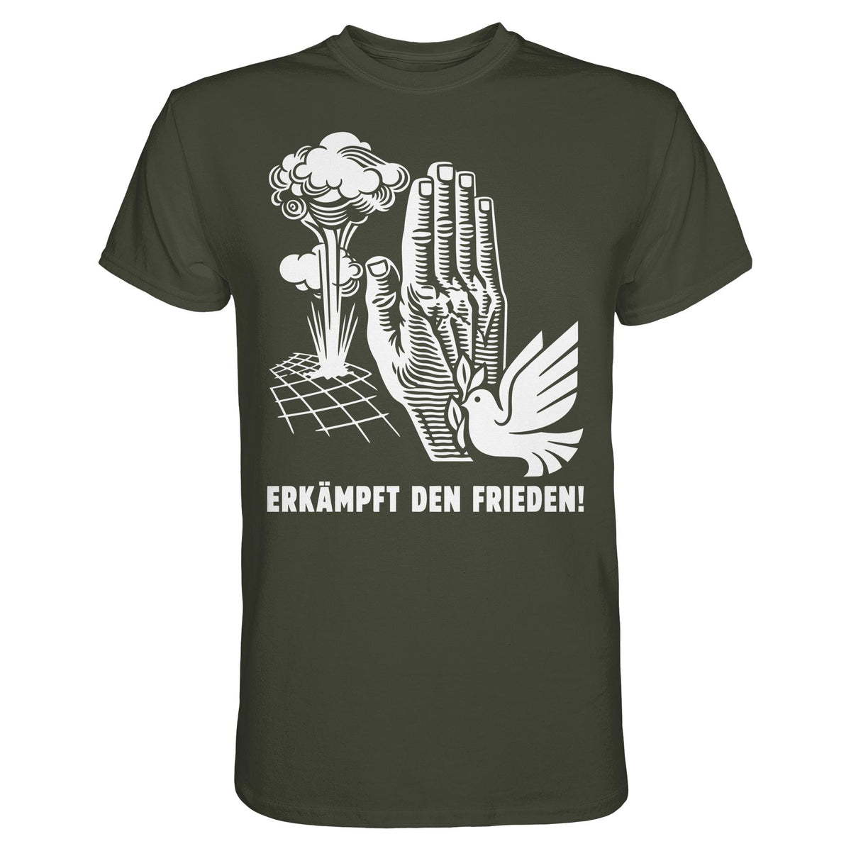 DDR Ostalgie Shirt Unisex • ERKÄMPFT DEN FRIEDEN! (ORIGINAL-PLAKAT)