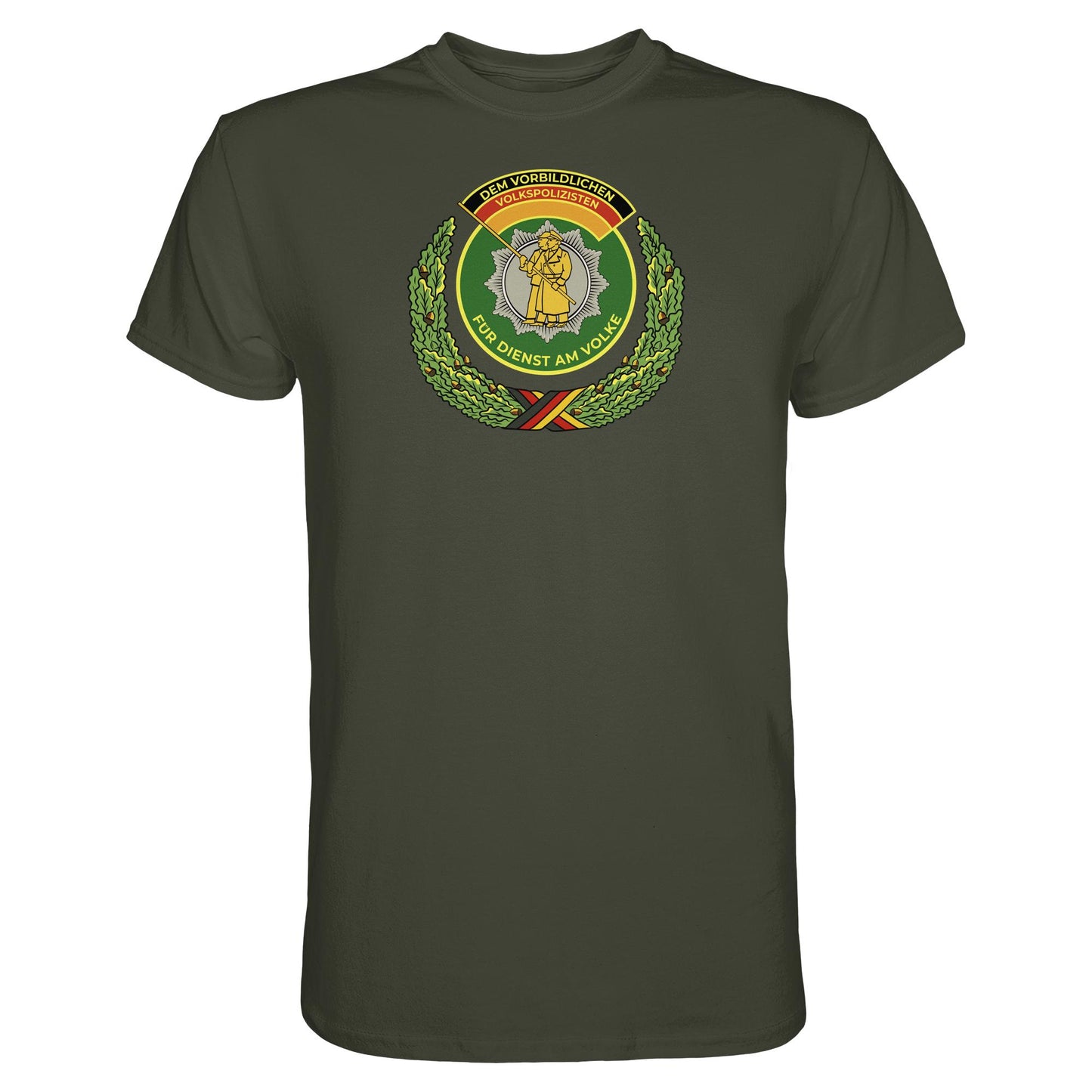 DDR Ostalgie Shirt Unisex • DEM VORBILDLICHEN VOLKSPOLIZISTEN (ABZEICHEN)