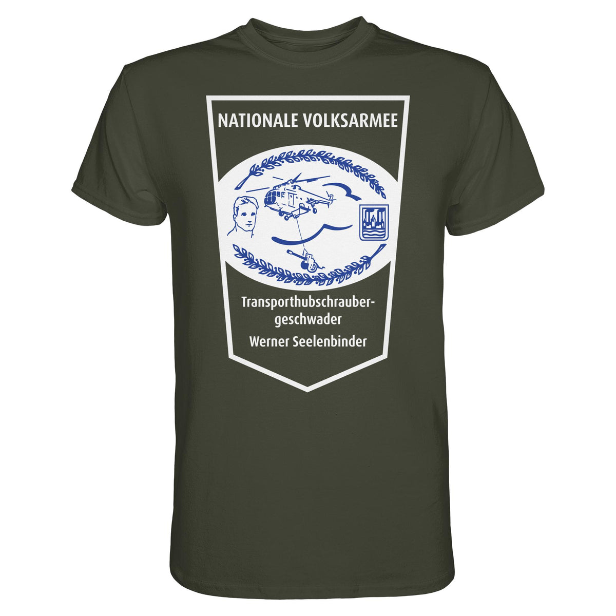 DDR Ostalgie Shirt Unisex • NVA - TRANSPORTHUBSCHRAUBERGESCHWADER WERNER SEELENBINDER
