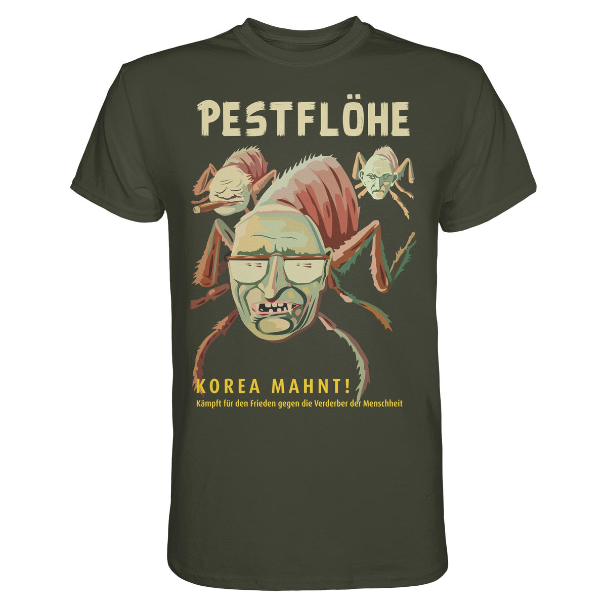 DDR Ostalgie Shirt Unisex • NATO-PESTFLÖHE - KOREA WARNT