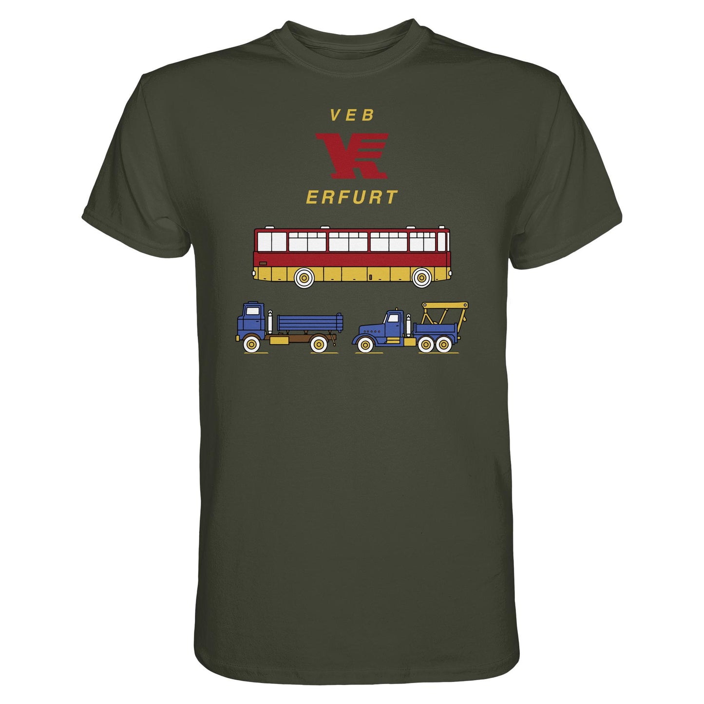 DDR Ostalgie Shirt Unisex • VEB VERKEHRSKOMBINAT ERFURT
