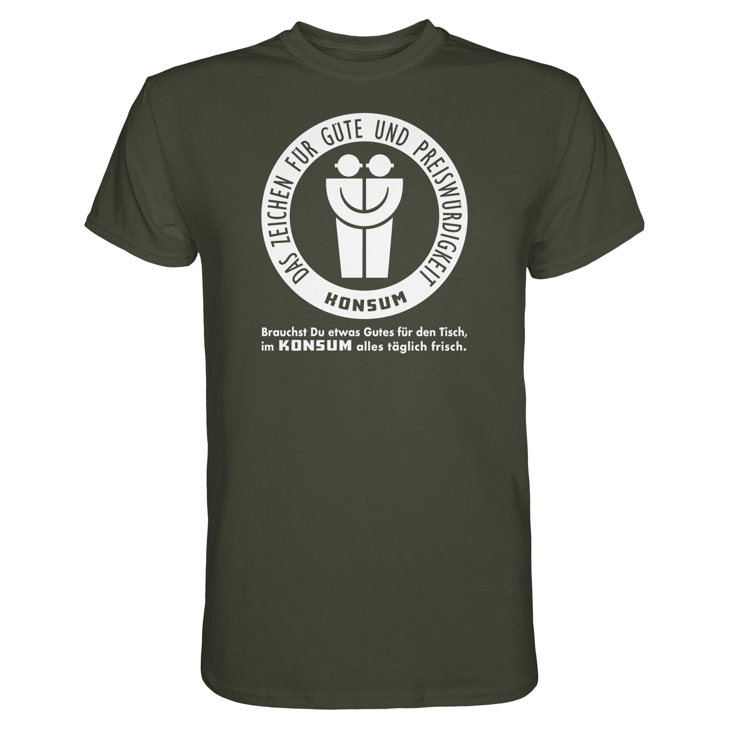 DDR Ostalgie Shirt Unisex • KONSUM - DAS ZEICHEN FÜR GÜTE UND PREISWÜRDIGKEIT