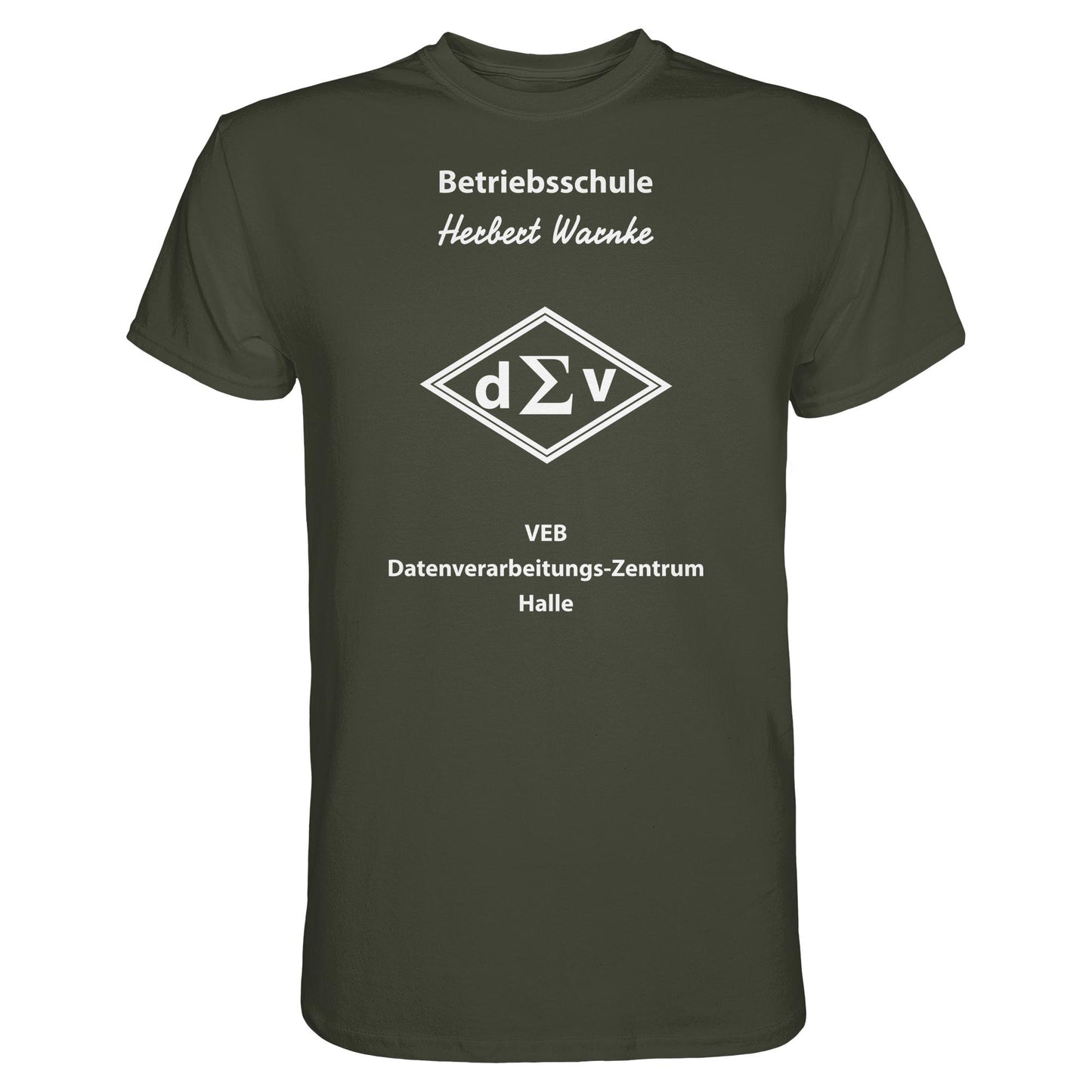 DDR Ostalgie Shirt Unisex • BETRIEBSSCHULE VEB DATENBERARBEITUNG HALLE