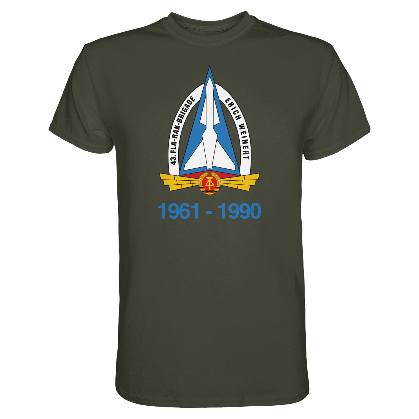 DDR Ostalgie Shirt Unisex • 43. FLA-RAK-BRIGADE ERICH WEINERT