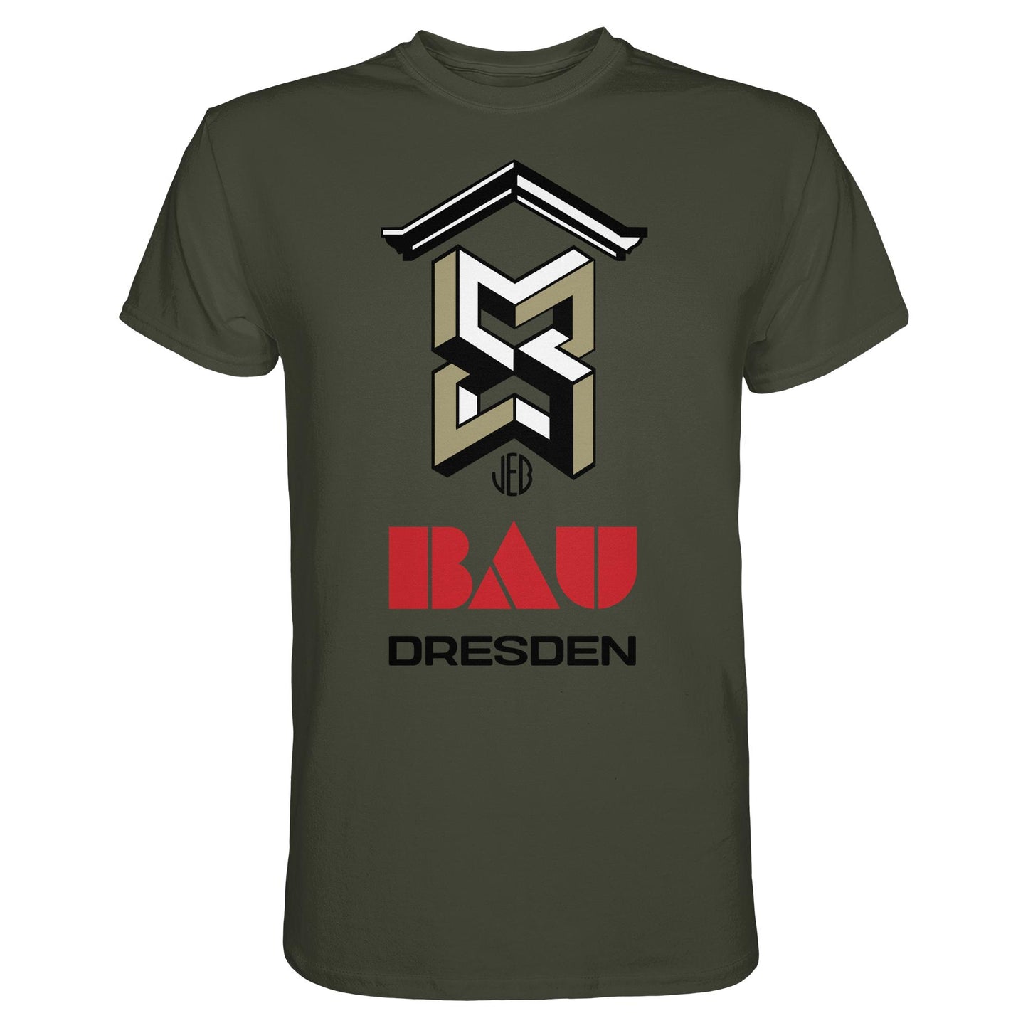 DDR Ostalgie Shirt Unisex • VEB BAU DRESDEN