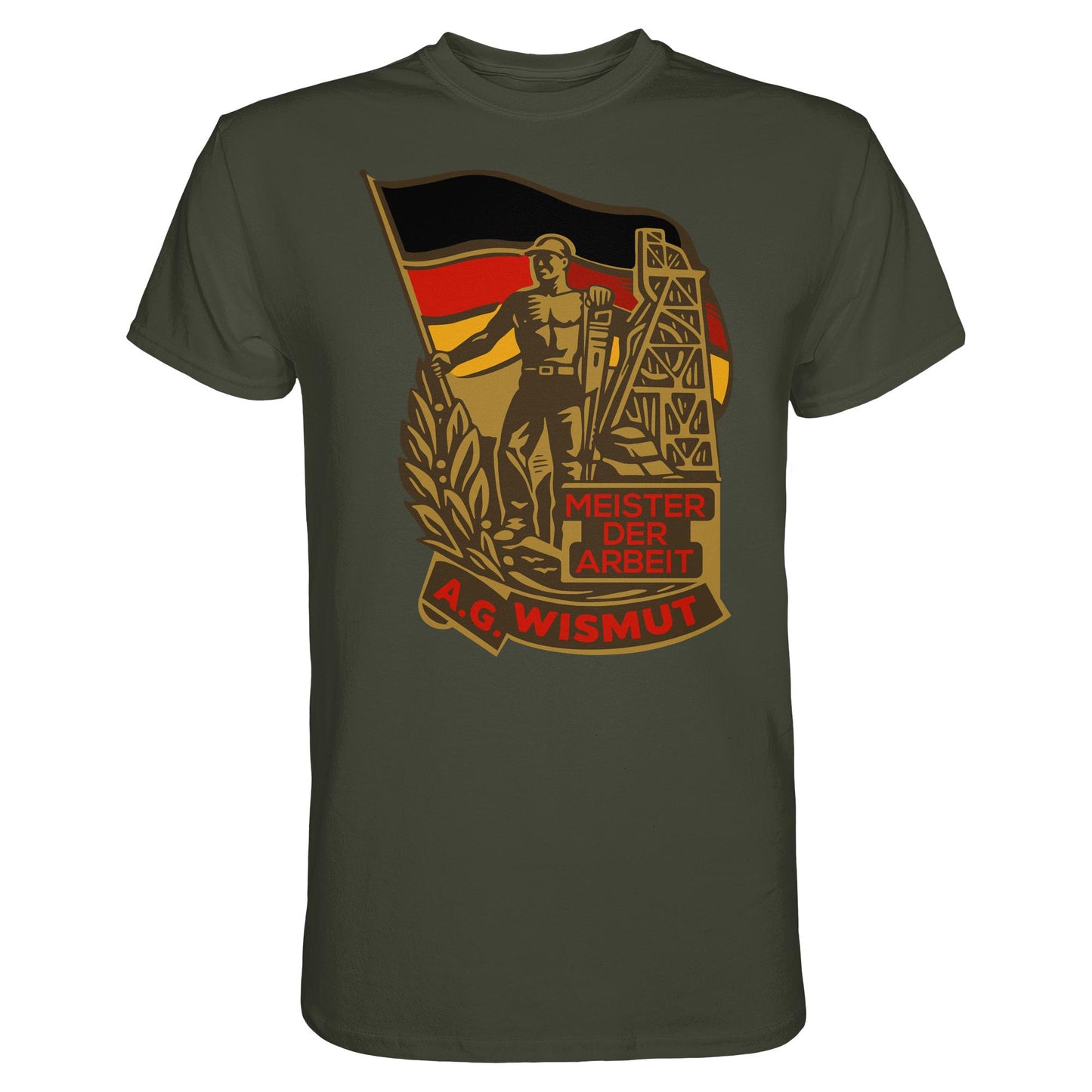 DDR Ostalgie Shirt Unisex • WISMUT - MEISTER DER ARBEIT
