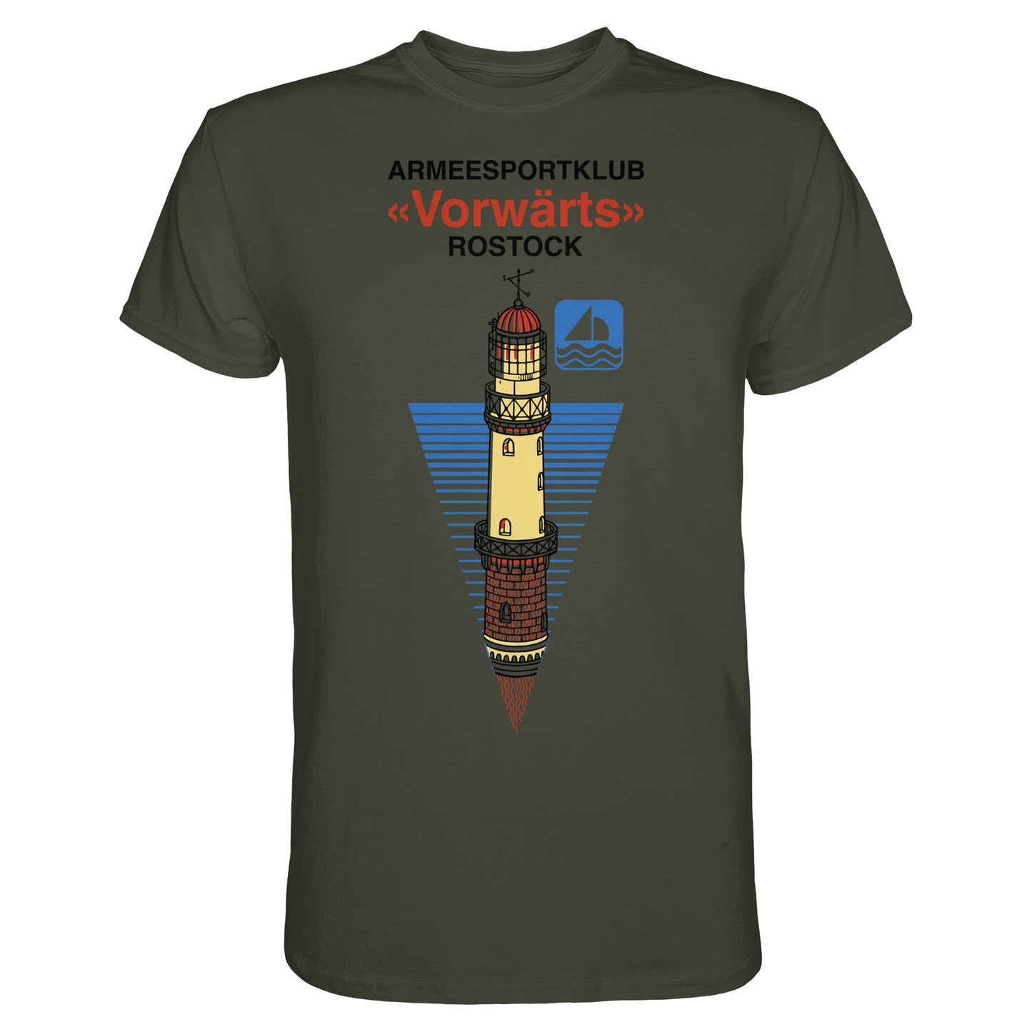 DDR Ostalgie Shirt Unisex • ARMEESPORTKLUB VORWÄRTS ROSTOCK