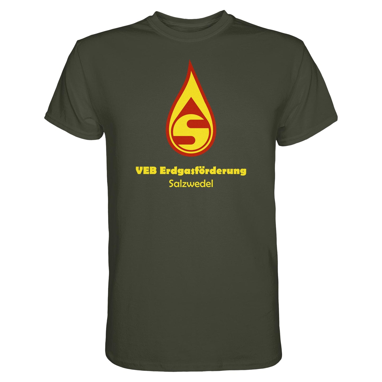 DDR Ostalgie Shirt Unisex • VEB ERDGASFÖRDERUNG SALZWEDEL