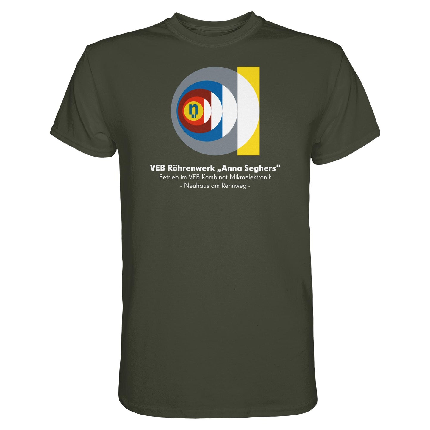 DDR Ostalgie Shirt Unisex • VEB RÖHRENWERK ANNA SEGHERS - NEUHAUS