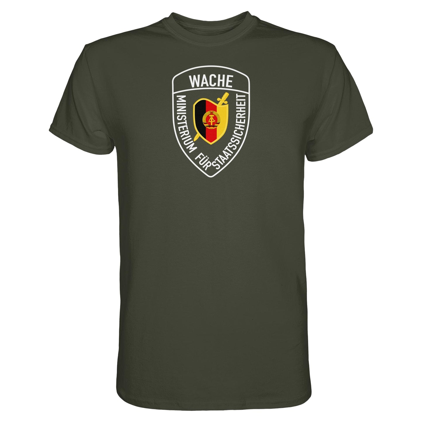 DDR Ostalgie Shirt Unisex • MINISTERIUM FÜR STAATSSICHERHEIT - WACHE (ORIGINAL SCHILD)