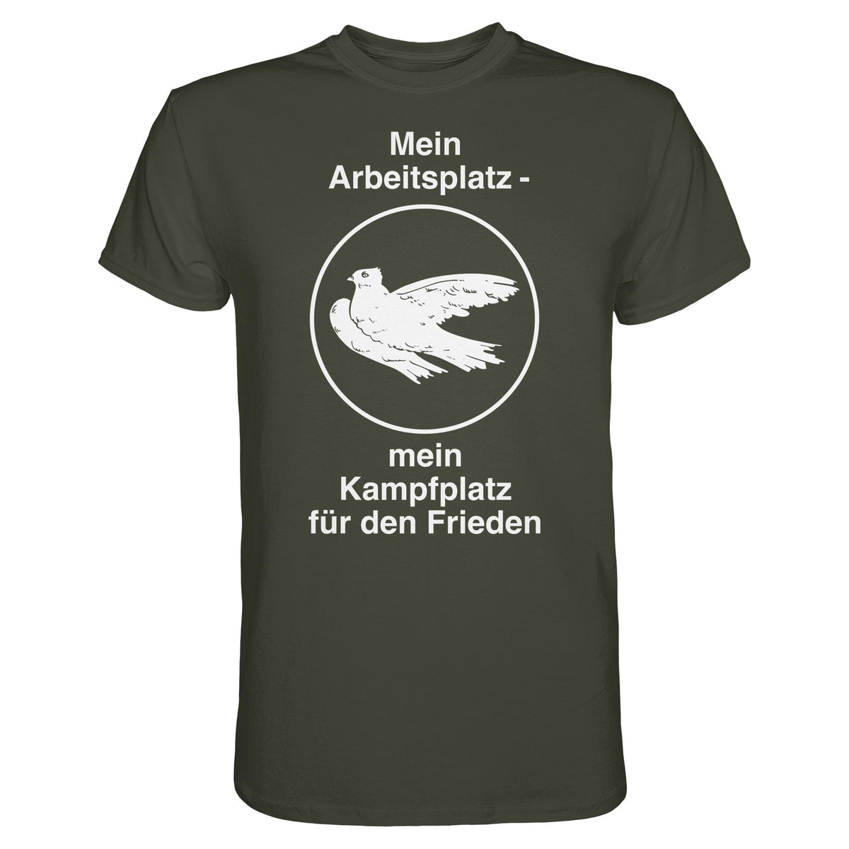 DDR Ostalgie Shirt Unisex • MEIN ARBEITSPLATZ - MEIN KAMPFPLATZ FÜR DEN FRIEDEN