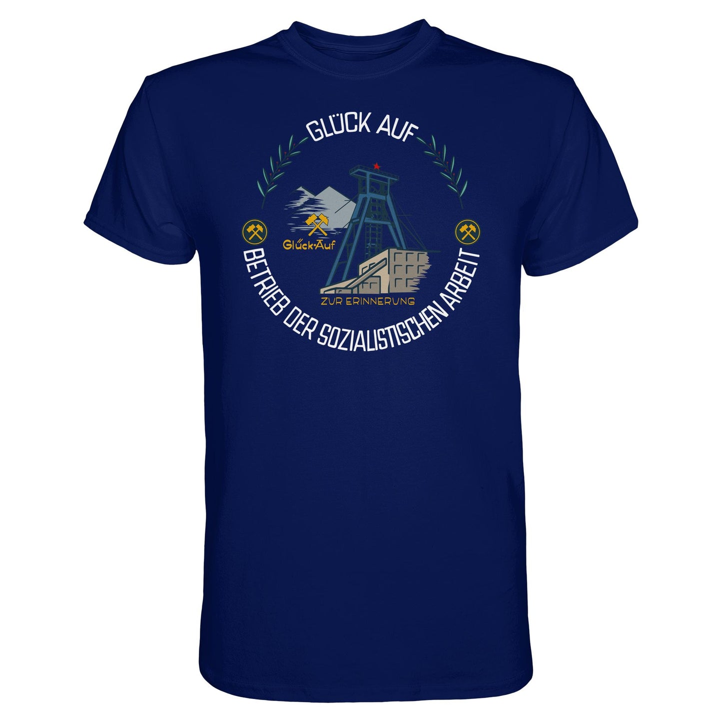 DDR Ostalgie Shirt Unisex • WISMUT - GLÜCK AUF