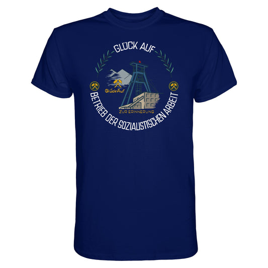 DDR Ostalgie Shirt Unisex • WISMUT - GLÜCK AUF