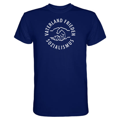 DDR Ostalgie Shirt Unisex • VATERLAND FRIEDEN SOZIALISMUS (DDR LOGO)