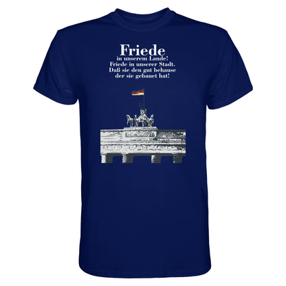 DDR Ostalgie Shirt Unisex • FRIEDE IN UNSEREM LANDE! (DDR-ORIGINAL-PLAKAT)