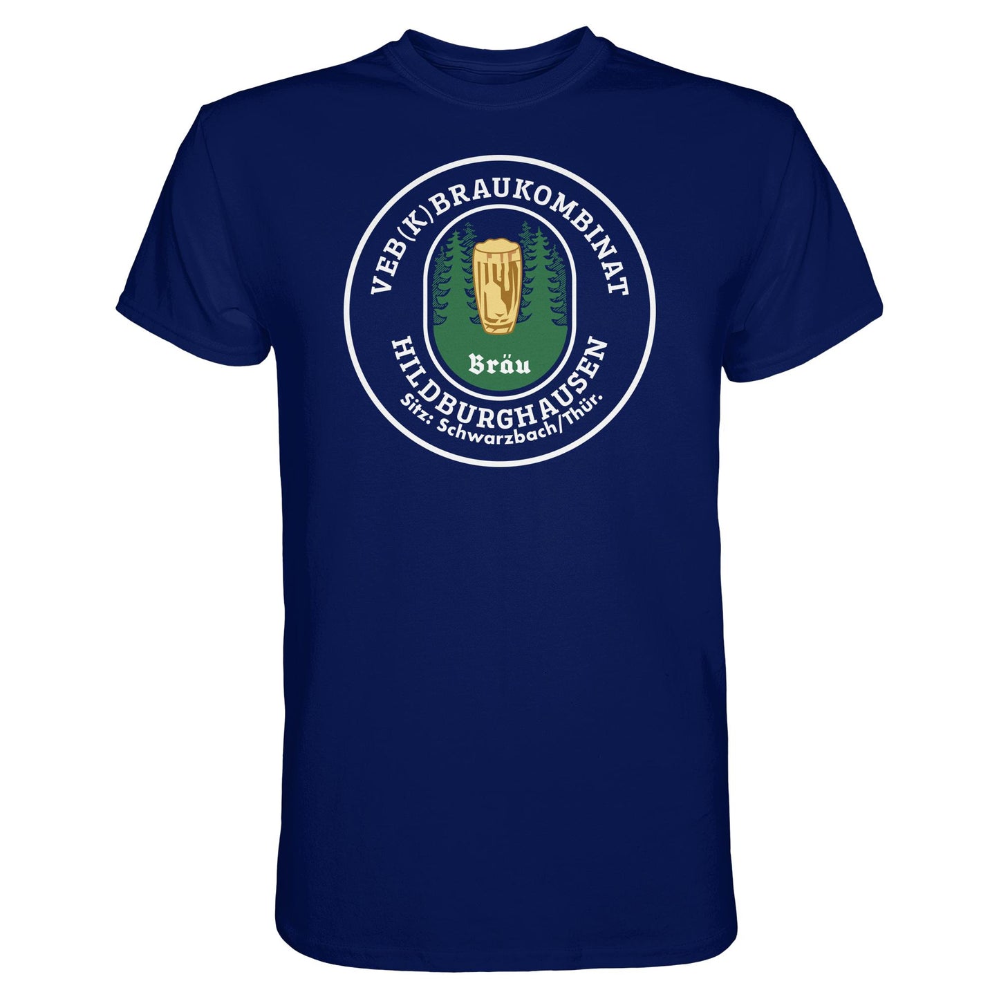 DDR Ostalgie Shirt Unisex • VEB BRAUKOMBINAT HILDBURGHAUSEN BIER