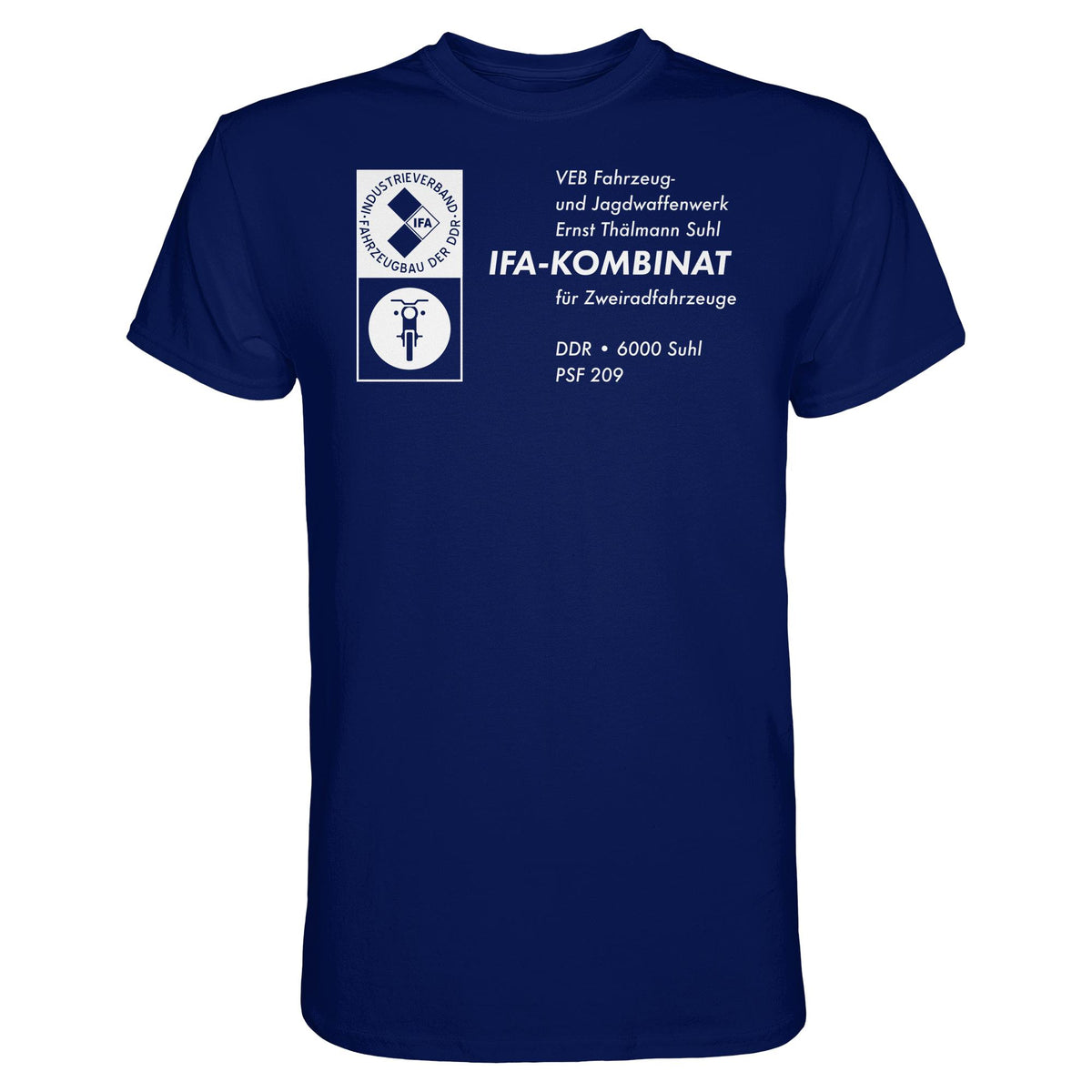 DDR Ostalgie Shirt Unisex • VEB FAHRZEUG- UND JAGDWAFFENWERK ERNST THÄLMANN SUHL