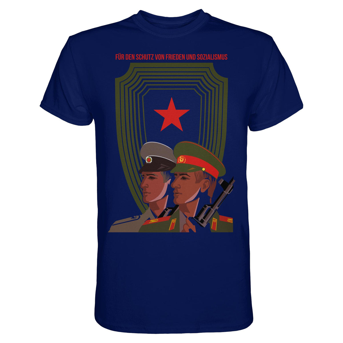 DDR Ostalgie Shirt Unisex • NVA UND CA - FÜR DEN SCHUTZ VON FRIEDEN