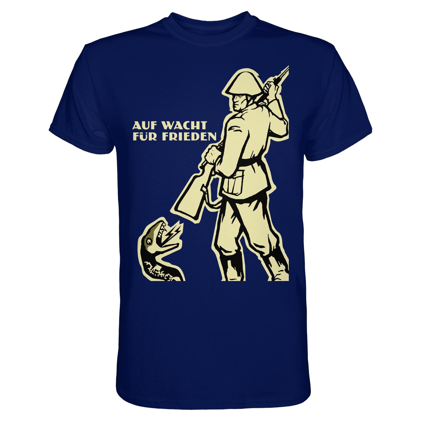 DDR Ostalgie Shirt Unisex • NVA - AUF WACHT FÜR FRIEDEN, ANTI-NATO (ORIGINAL PLAKAT)