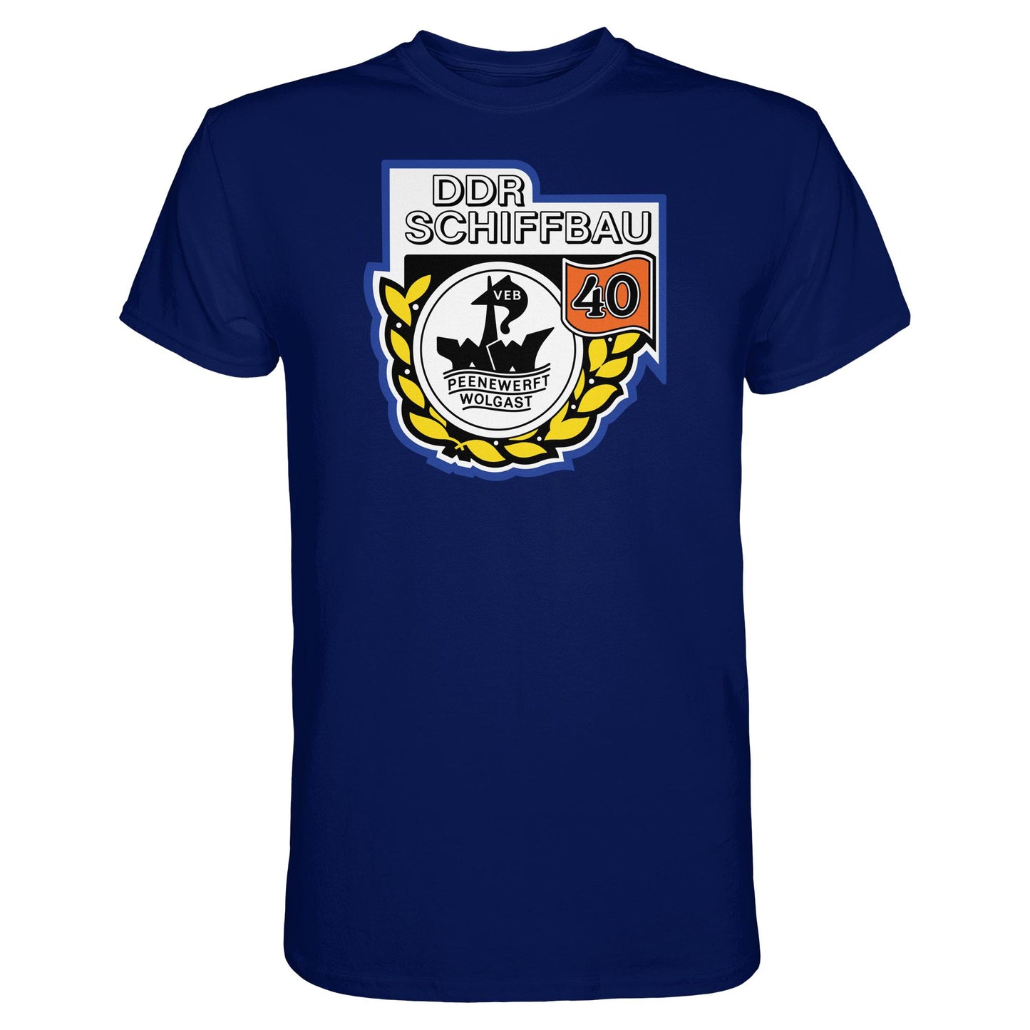 DDR Ostalgie Shirt Unisex • VEB PEENEWERFT WOLGAST, DDR SCHIFFBAU