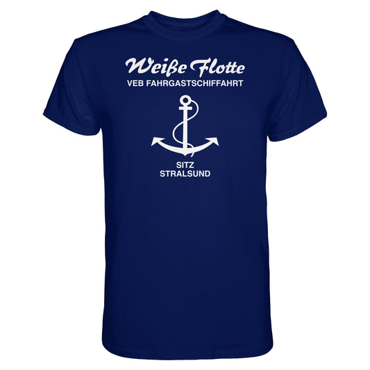 DDR Ostalgie Shirt Unisex • VEB FAHRGASTSCHIFFAHRT, STRALSUND