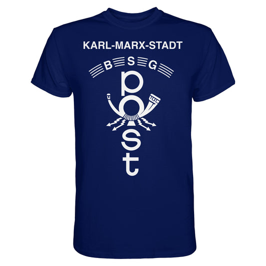 DDR Ostalgie Shirt Unisex • BSG POST KARL-MARX-STADT (ORIGINAL WIMPEL)