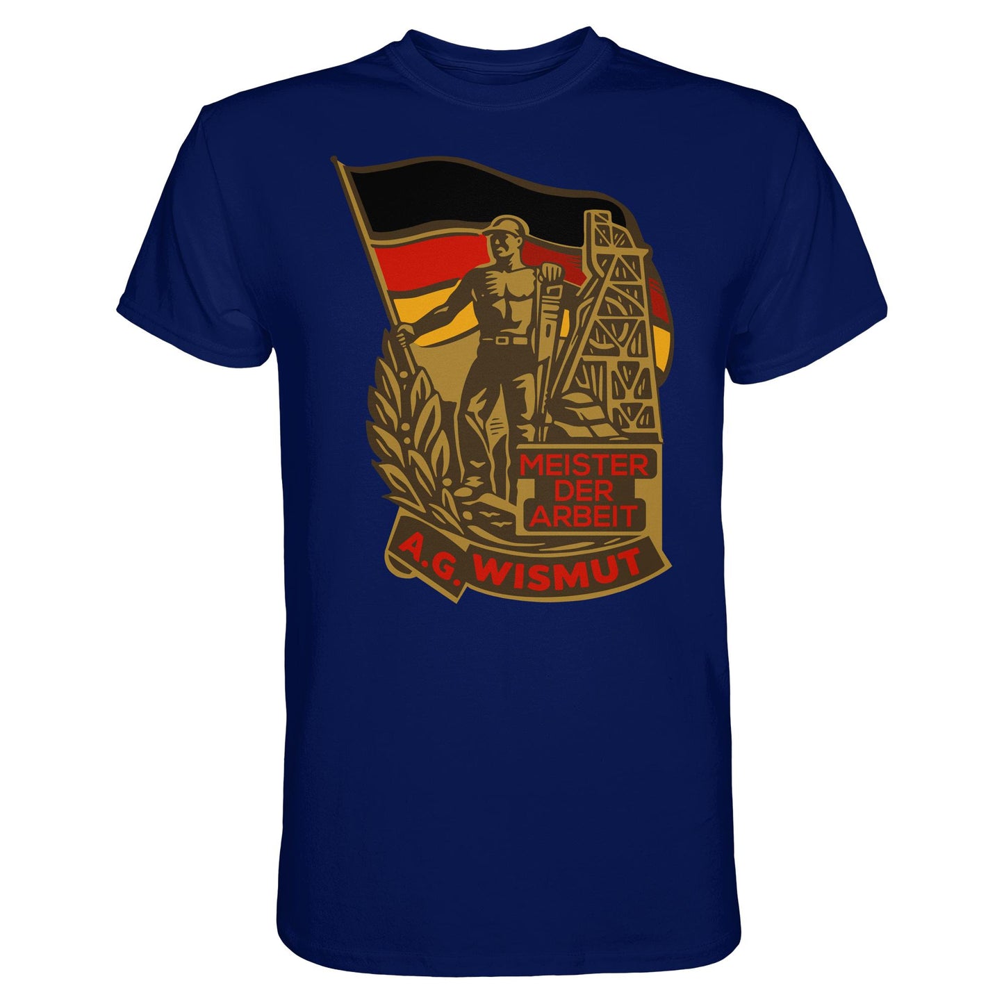 DDR Ostalgie Shirt Unisex • WISMUT - MEISTER DER ARBEIT