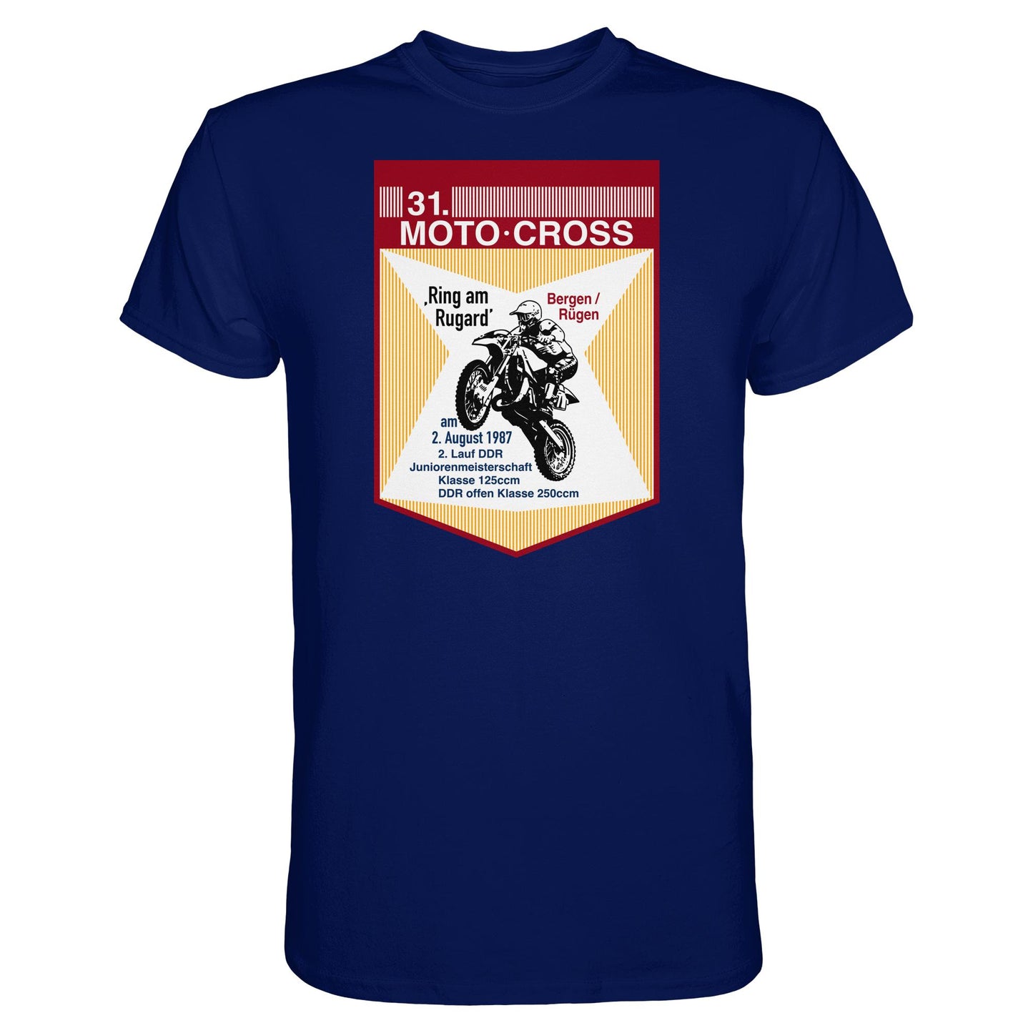 DDR Ostalgie Shirt Unisex • 31. MOTO-CROSS DDR-MEISTERSCHAFT - 1987 BERGEN RÜGEN