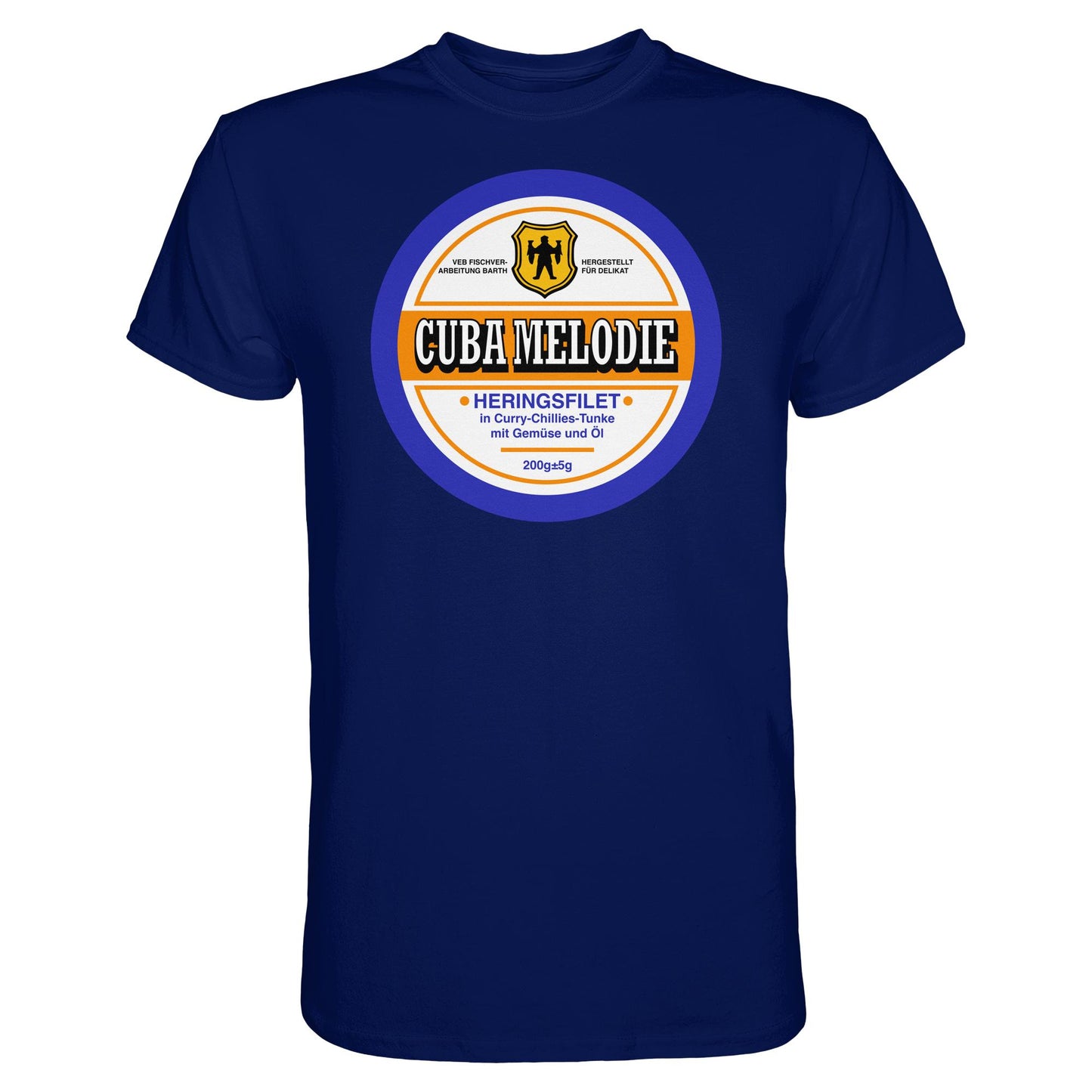 DDR Ostalgie Shirt Unisex • CUBA MELODIE HERINGSFILET - VEB FISCHVERARBEITUNG BARTH