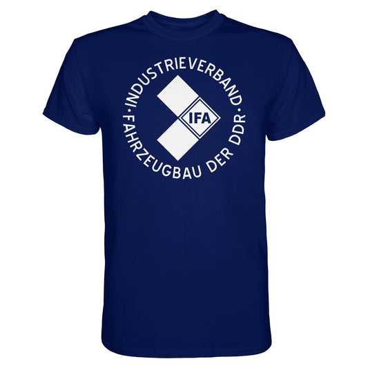 DDR Ostalgie Shirt Unisex • IFA INDUSTRIEVERBAND FAHRZEUGBAU ( LOGO 1970er) - dunkel