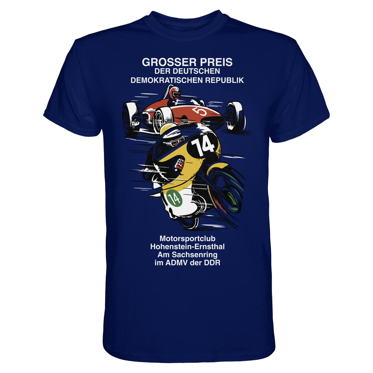DDR Ostalgie Shirt Unisex • MOTORSPORT HOHENSTEIN-ERNSTHAL - GROSSER PREIS DER DDR