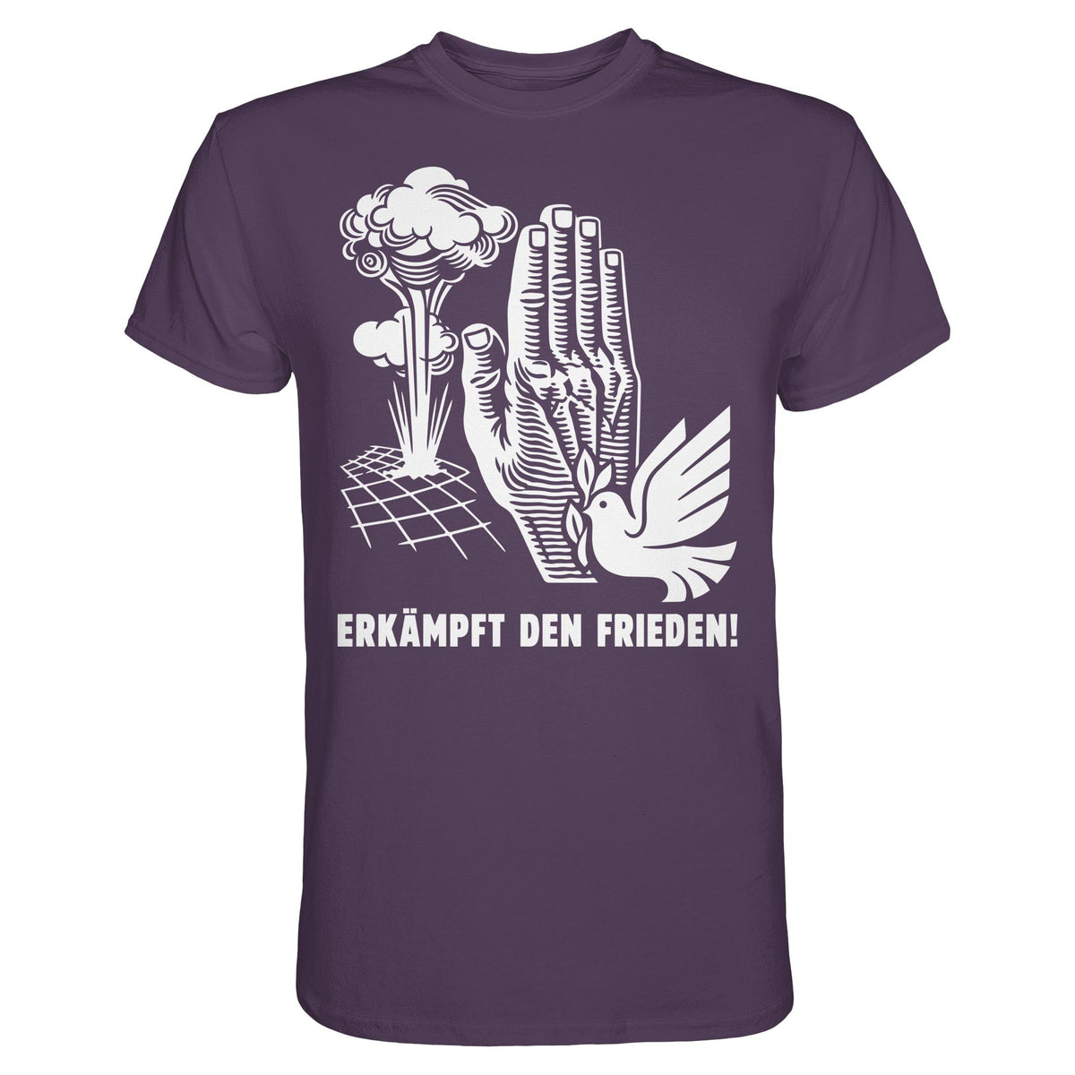 DDR Ostalgie Shirt Unisex • ERKÄMPFT DEN FRIEDEN! (ORIGINAL-PLAKAT)