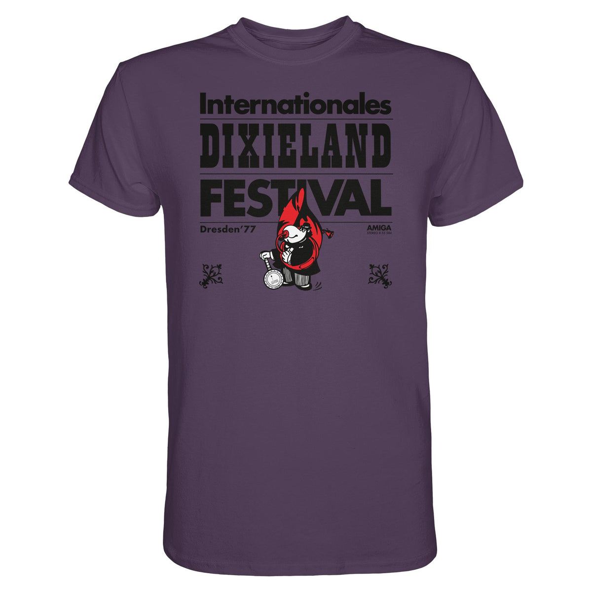 DDR Ostalgie Shirt Unisex • INTERNATIONALES DIXIELAND FESTIVAL DRESDEN 1977