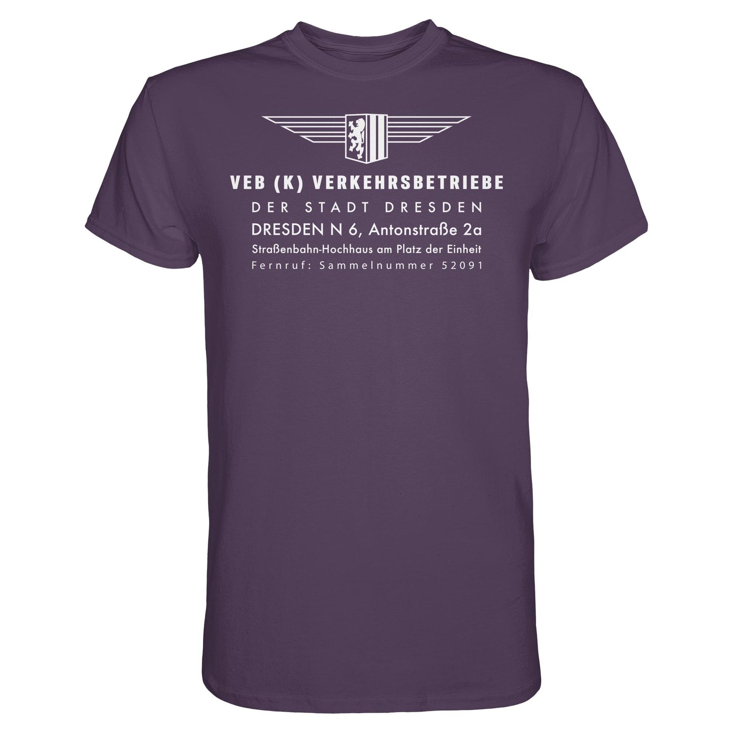 DDR Ostalgie Shirt Unisex • VEB VERKEHRSBETRIEBE DRESDEN
