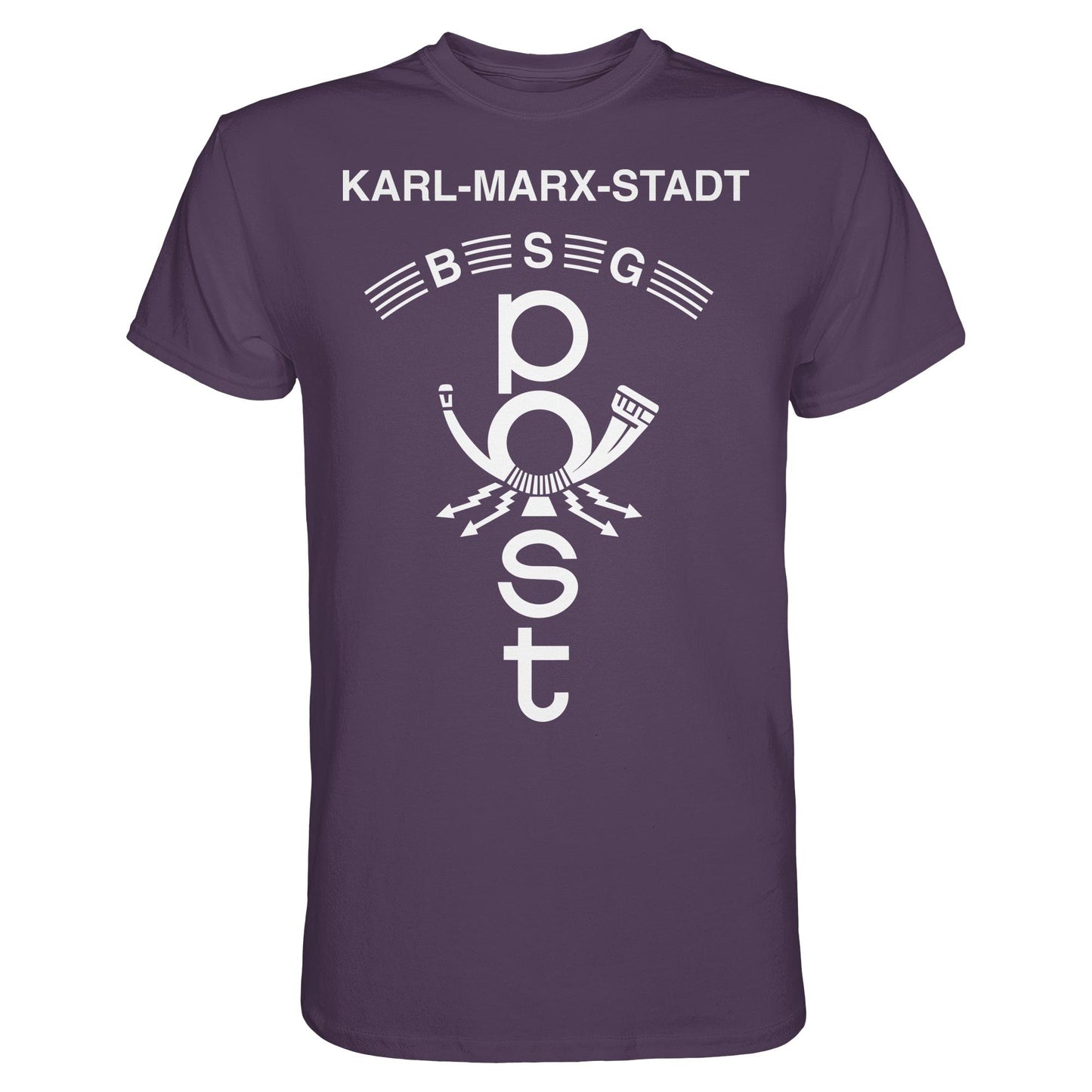 DDR Ostalgie Shirt Unisex • BSG POST KARL-MARX-STADT (ORIGINAL WIMPEL)