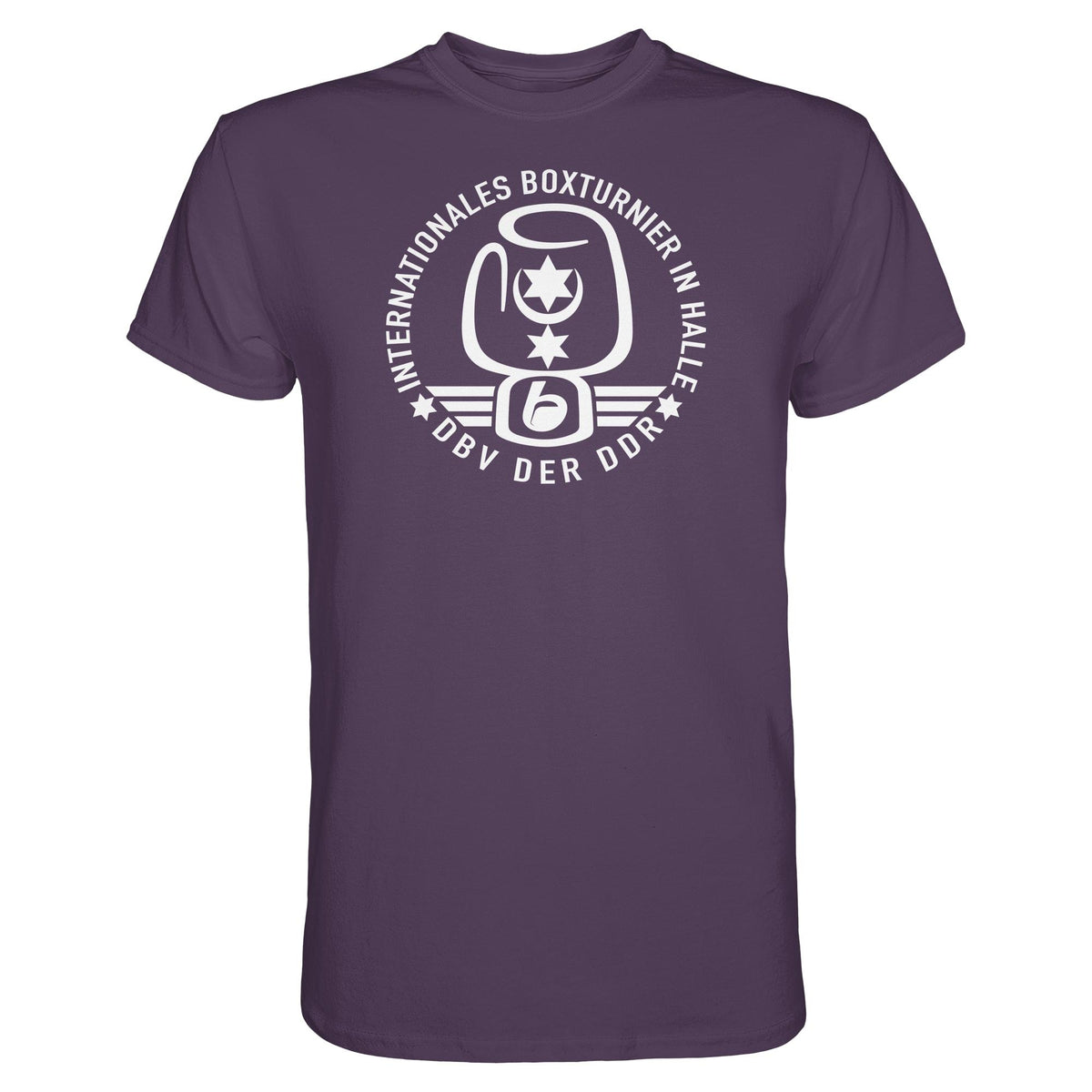 DDR Ostalgie Shirt Unisex • INTERNATIONALES BOXTURNIER HALLE - DBV DER DDR