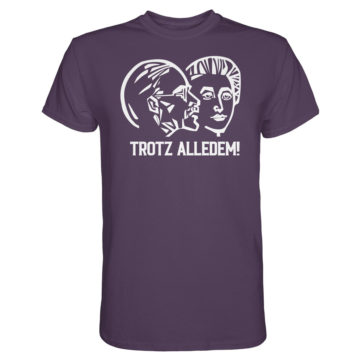 DDR Ostalgie Shirt Unisex • WALTER WOMACKA - TROTZ ALLEDEM (STAATSRATSGEBÄUDE, Aus der Geschichte der Deutschen Arbeiterbewegung, 1964)
