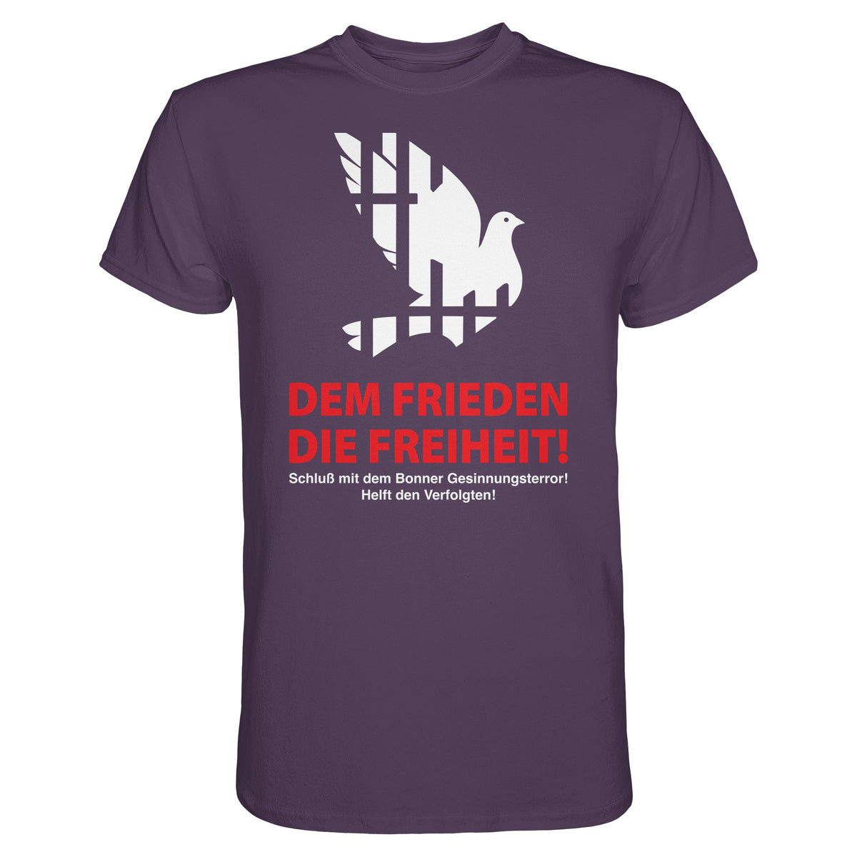 DDR Ostalgie Shirt Unisex • DEM FRIEDEN DIE FREIHEIT! (ORIGINAL-PLAKAT)