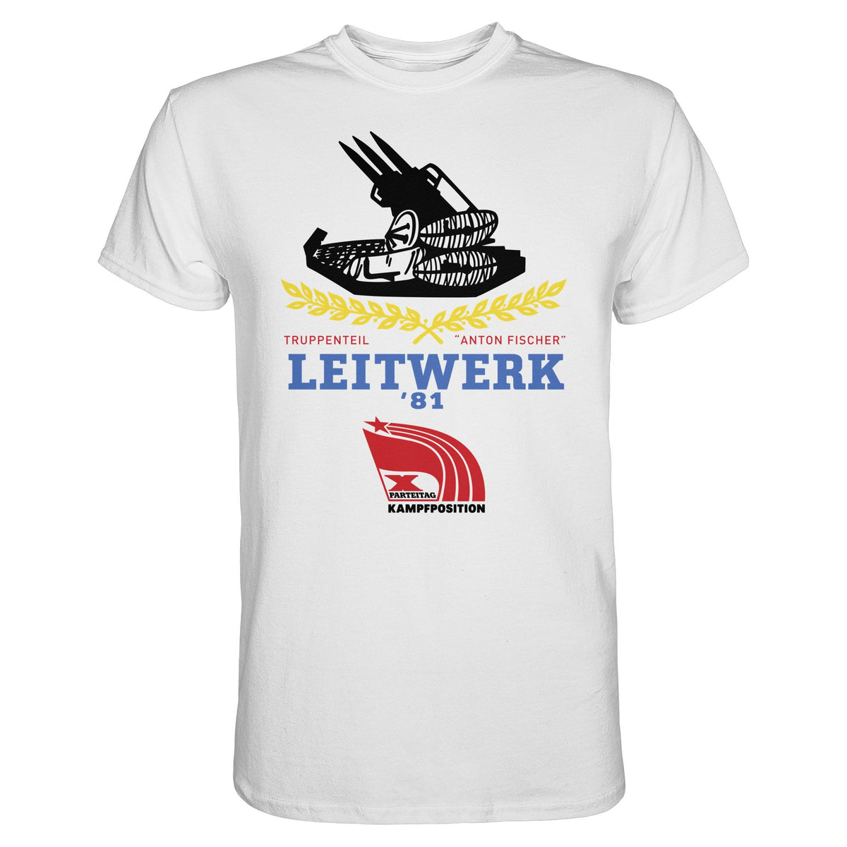 DDR Ostalgie Shirt Unisex • LEITWERK 81, TRUPPENTEIL ANTON FISCHER