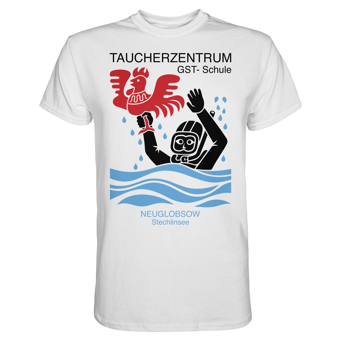 DDR Ostalgie Shirt Unisex • GST-TAUCHSCHULE NEUGLOBSOW STECHLINSEE