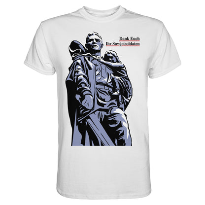 DDR Ostalgie Shirt Unisex • DANK EUCH IHR SOWJETSOLDATEN (DDR ORIGINAL-PLAKAT)